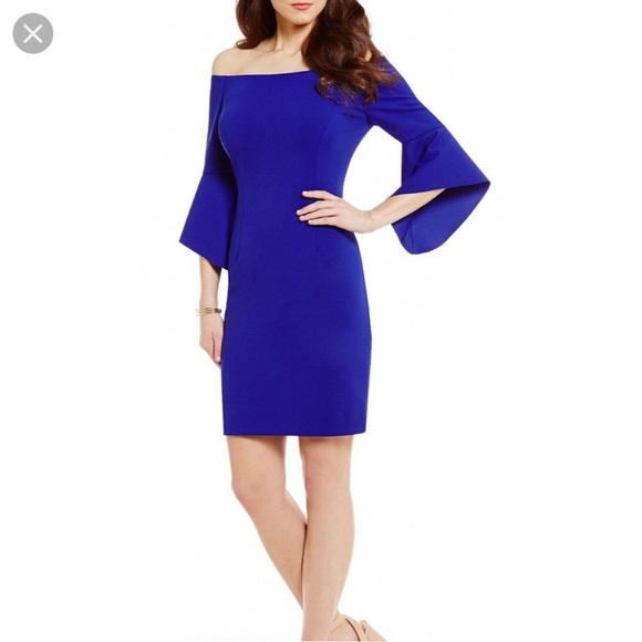 ANTONIO MELANI Dresses & Skirts - Antonio Melani Rosaleen Blue Bell Sleeve Dress NWT Size 10